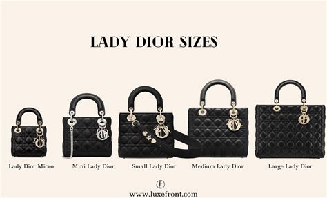 lady dior size comparison|dior size chart.